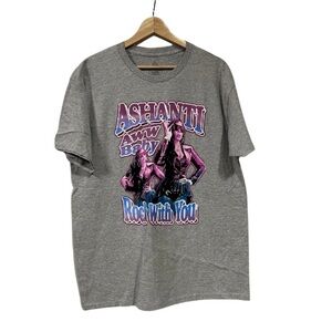 Unisex Gray Graphic T-Shirt Ashanti Band Tee